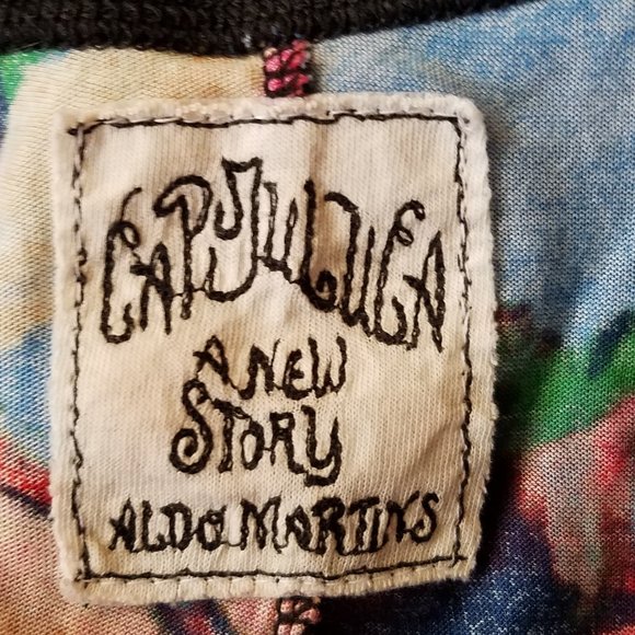 CAP JULUCA ALDO MARTINS floral print dress sz 10 - Picture 5 of 6